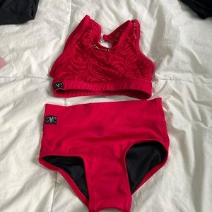 Kandi Kouture two piece red convention wear